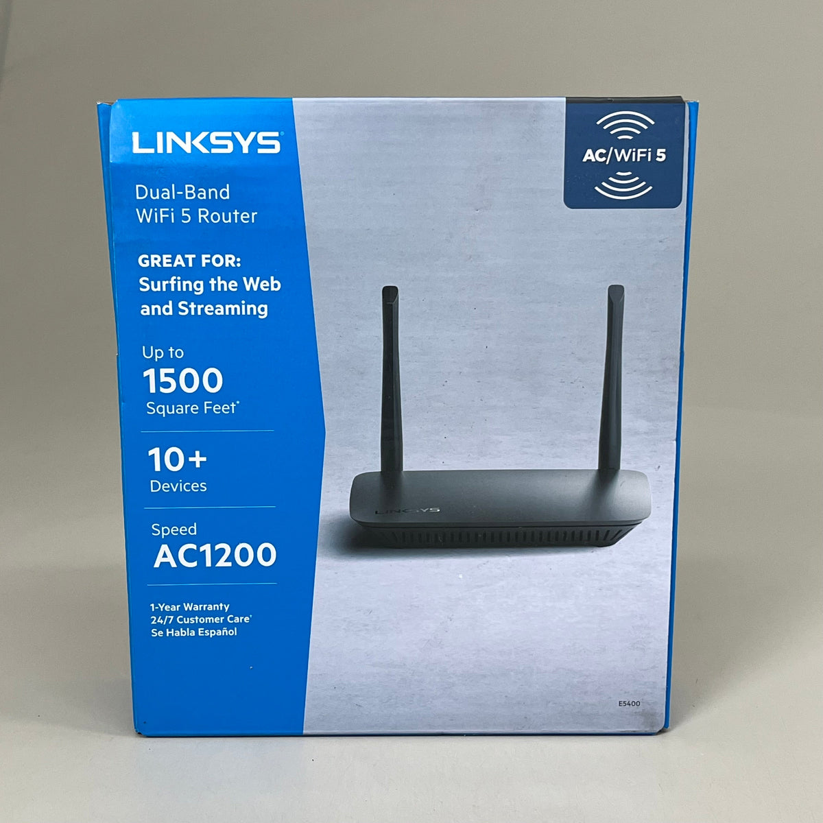 LINKSYS WiFi 5 Router 1,500 Sq. ft Coverage