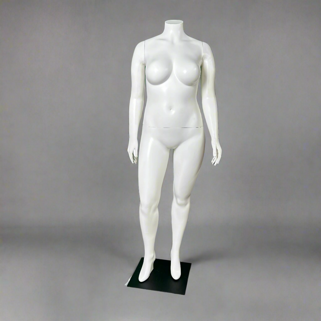 Realistic High-Quality Full-Body Female Mannequin "Natalie.4, Pose I" White VM0734