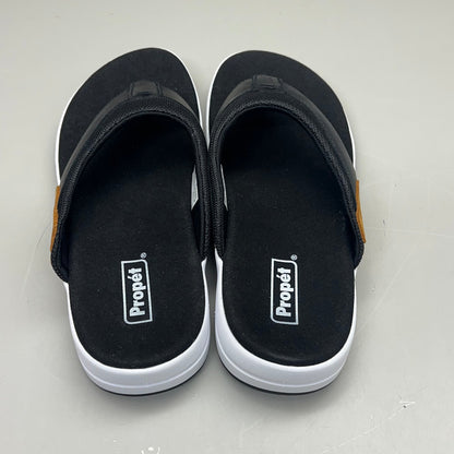 PROPET Easton Cushion Flip Flop Sandal Leather Men's Sz 8.5 M(D) Black MSV011P
