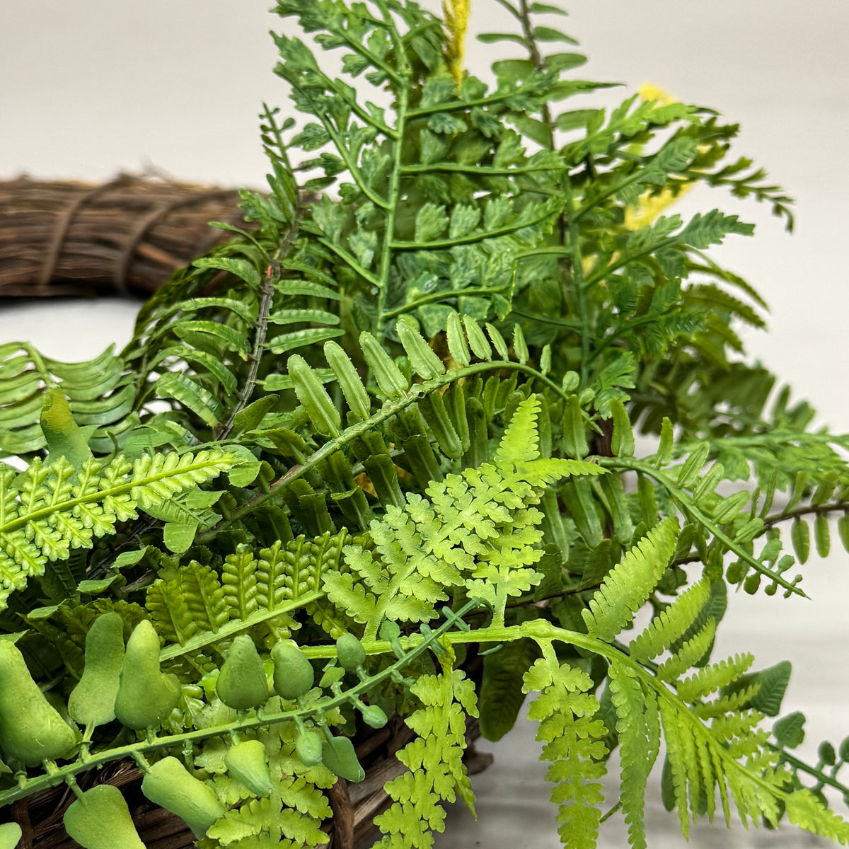RAZ IMPORTS Oval Mixed Fern Wreath Home Decor 28" Green W4102231