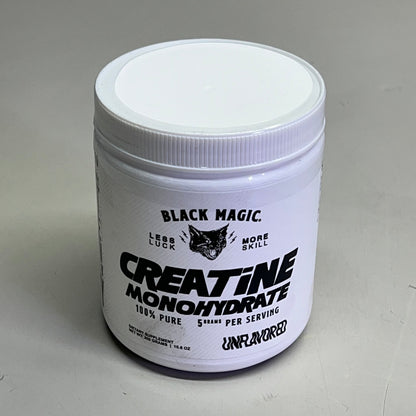 BLACK MAGIC Creatine Monohydrate 100% Pure 5G Per Serving BB 01/27 60 Servings