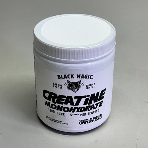 BLACK MAGIC Creatine Monohydrate 100% Pure 5G Per Serving BB 01/27 60 Servings