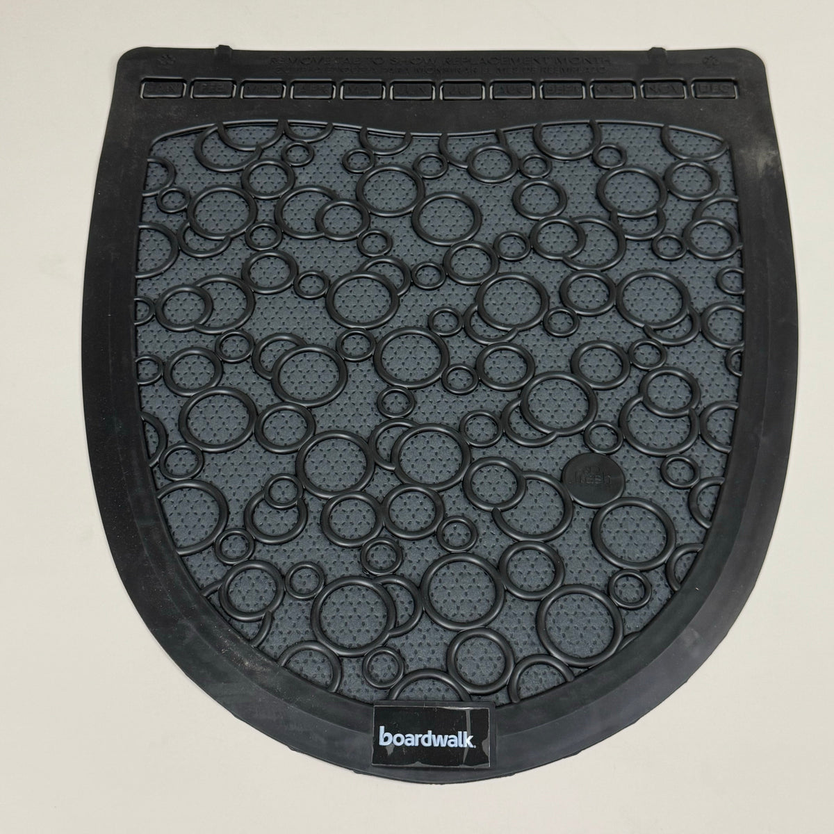 BOARDWALK (6 PACK)Urinal Mats 2.0 Include Month Markers for Replacing 17.5"x20"