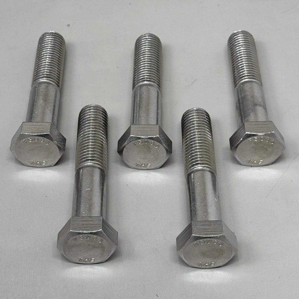 BRIIKSEN (5 PACK) Hex Head Cap Screws Standard thread SS 304 5" HHCSSS1C5 As-is