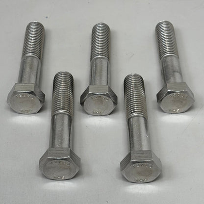 BRIIKSEN (5 PACK) Hex Head Cap Screws Standard thread SS 304 5" HHCSSS1C5 As-is