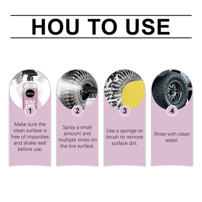 Heavy Duty Wheel Cleaner Heavy Duty Wheel Cleaner Decontamination Anti-Aging Dustproof Foam Cleaner