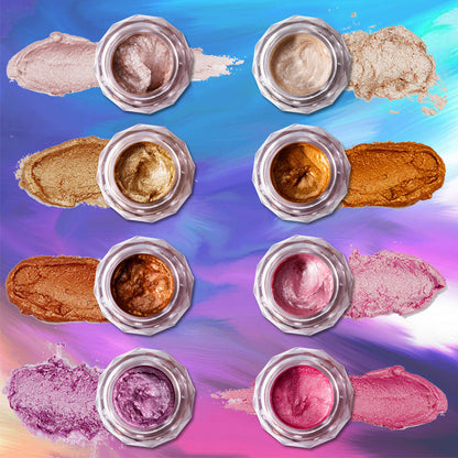 Pudaier Jelly Gel Face Highlighter Body Highlighter Mermaid Eyeshadow