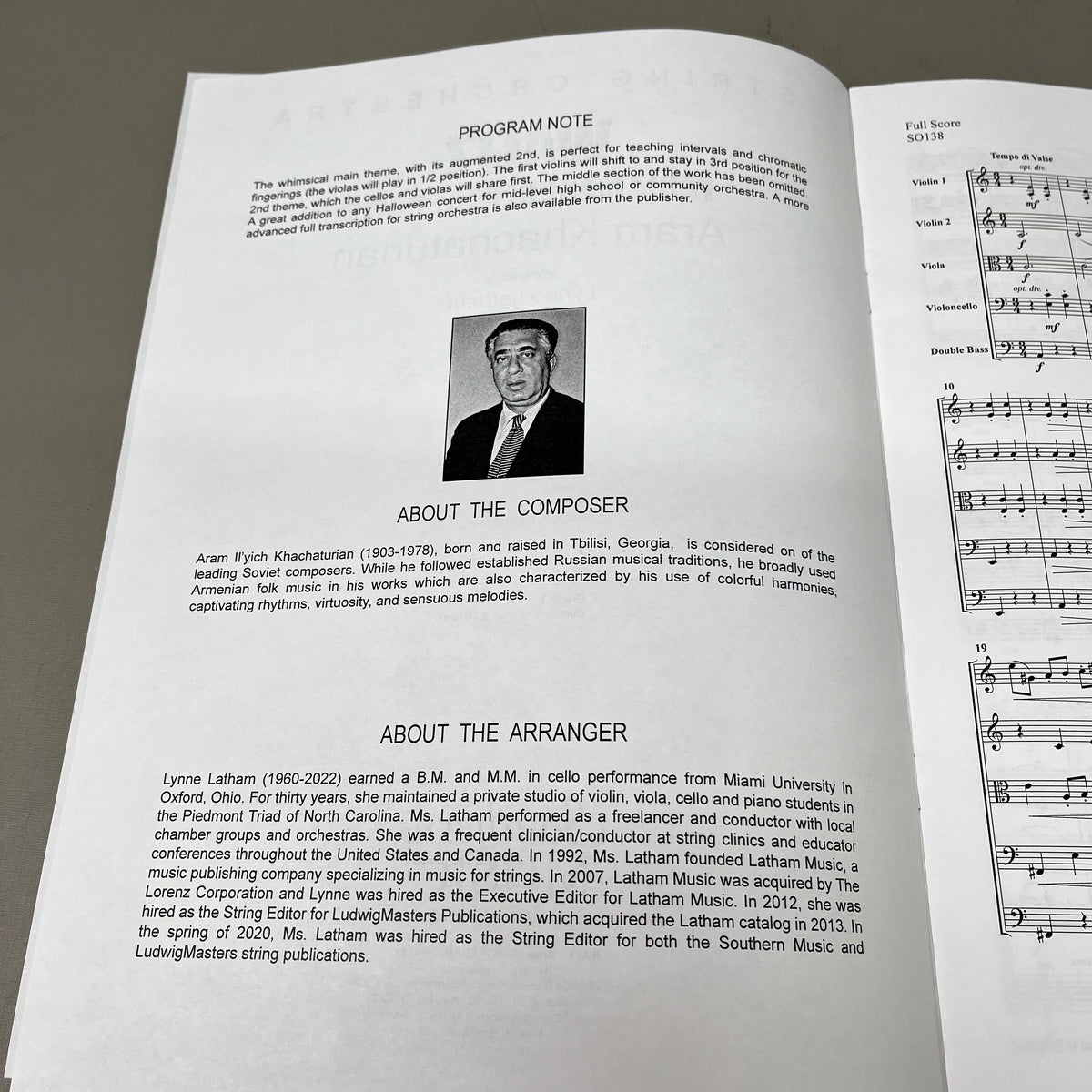 SOUTHERN MUSIC Waltz by Aram Khachaturian Intermediate String Orchestra
