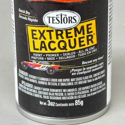RUSTOLEUM (3 PACK) Lacquer Spray Paint One Coat Flaming Orange 3oz TES1840M