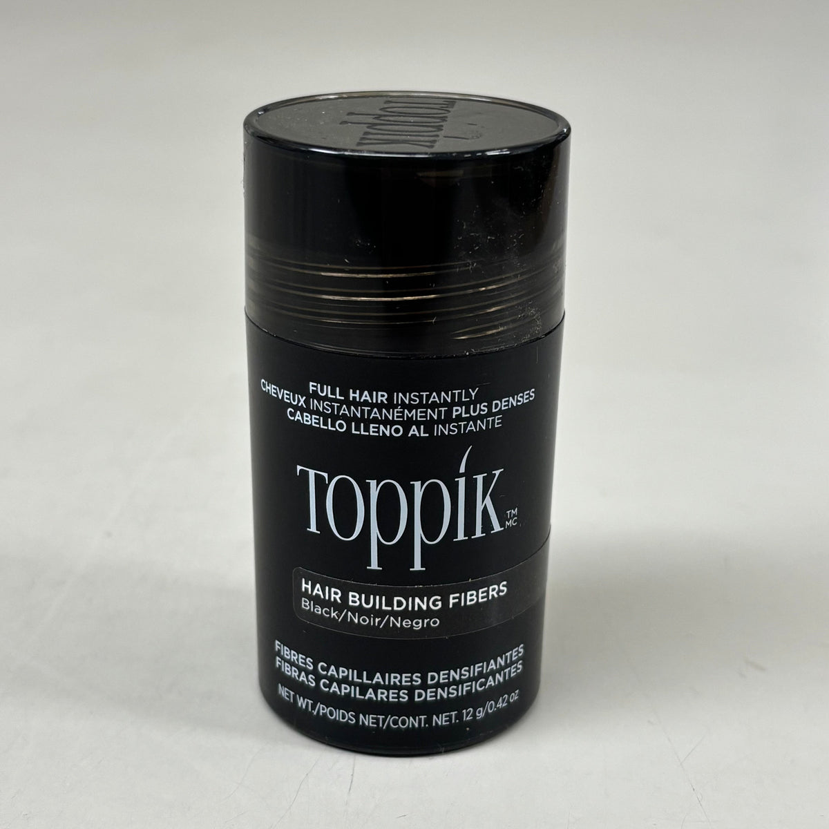 TOPPIK Safe & Natural Hair Building Fibers All Hair Types 0.42 oz Black 548115