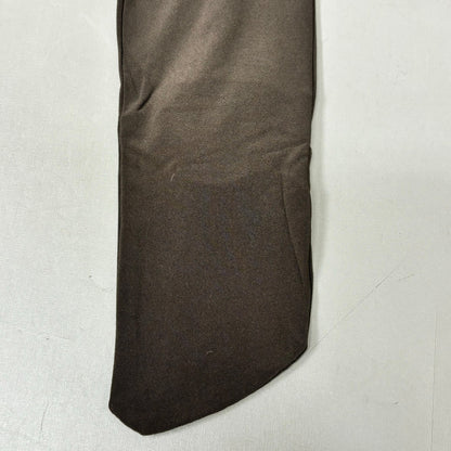 NORMA KAMALI Slim Fit Turtleneck Catsuit w/ Footsie Women's Sz XL/42 Chocolate