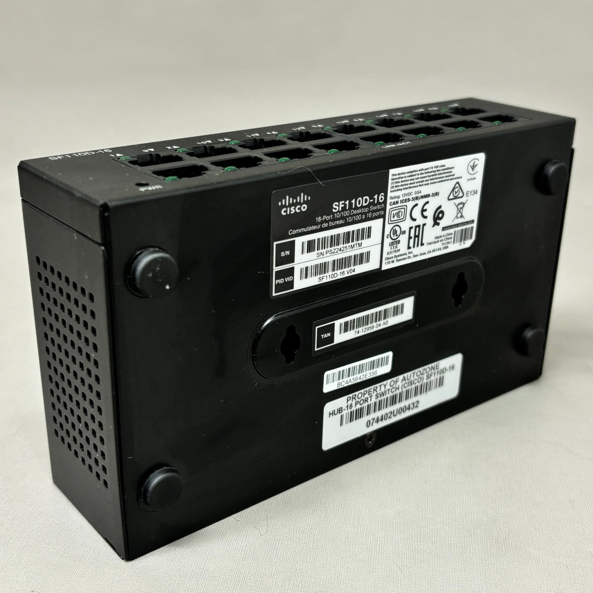 CISCO Business 16 Ports Unmanaged Wall-mountable Network Switch