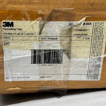 3M Premasking Tape Specially Formulated Low-Tack Application 48"x100yds SCPM-44X
