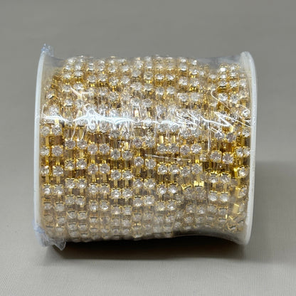 RAZ IMPORTS Christmas Tree Garland Metal 10 Yard Gold Sparkle Rhinestone G4402324