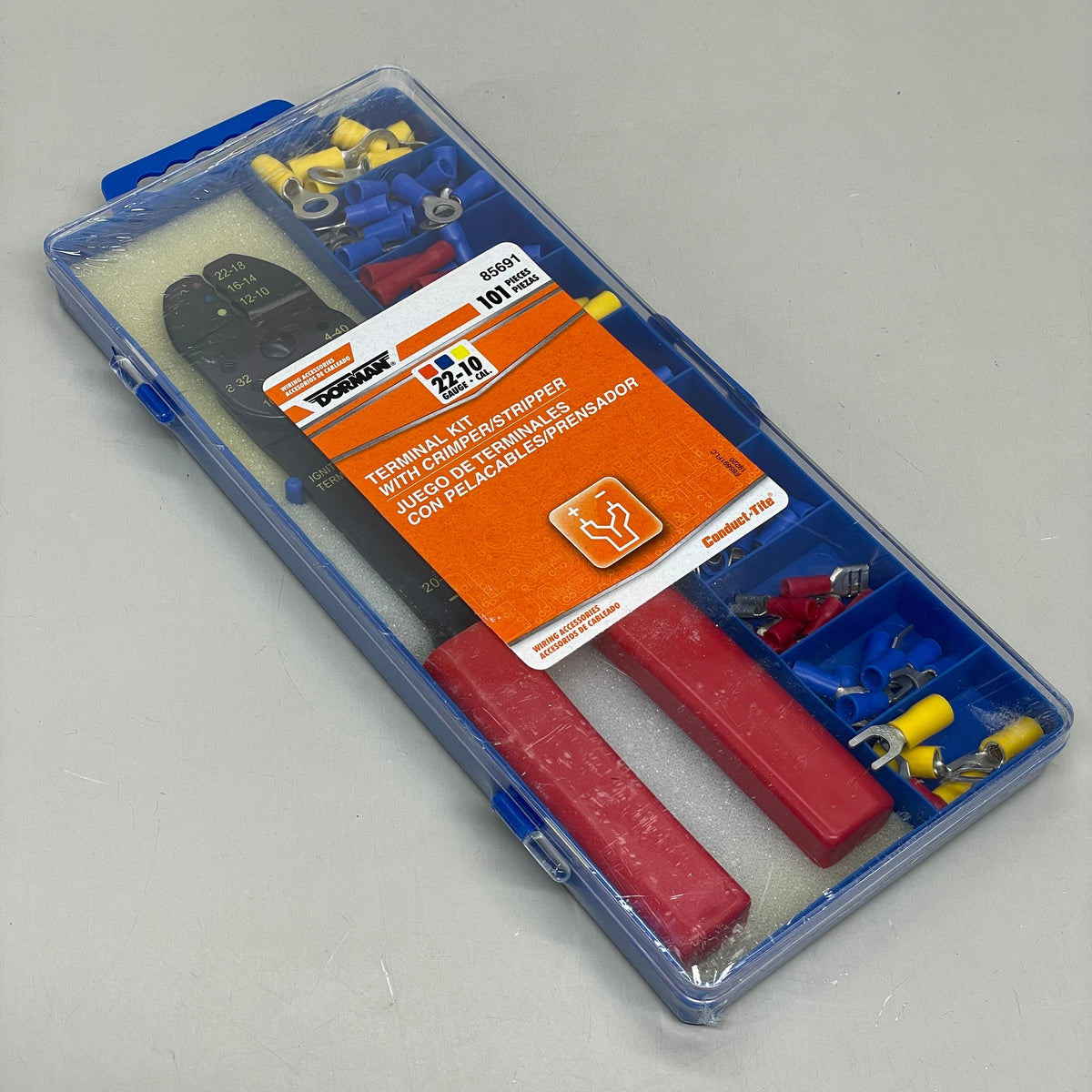 DORMAN 101 Piece Terminal Kit w/ Crimper/Stripper 85691