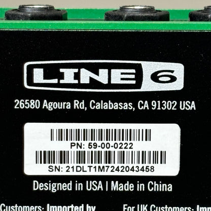 LINE 6 Delay & Looper Modeler Pedal 4 Switch & 1 Switch Loopers Green DL4 MkII
