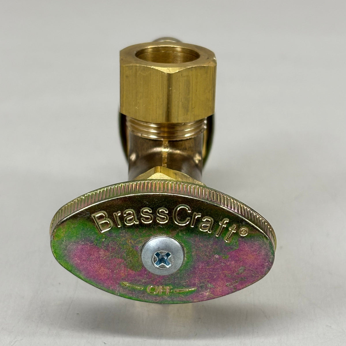BRASSCRAFT  Dual Shut Off Outlet Stop 1/2" NOm CMP In X 3/8" OD COMP CR1901DVSXR