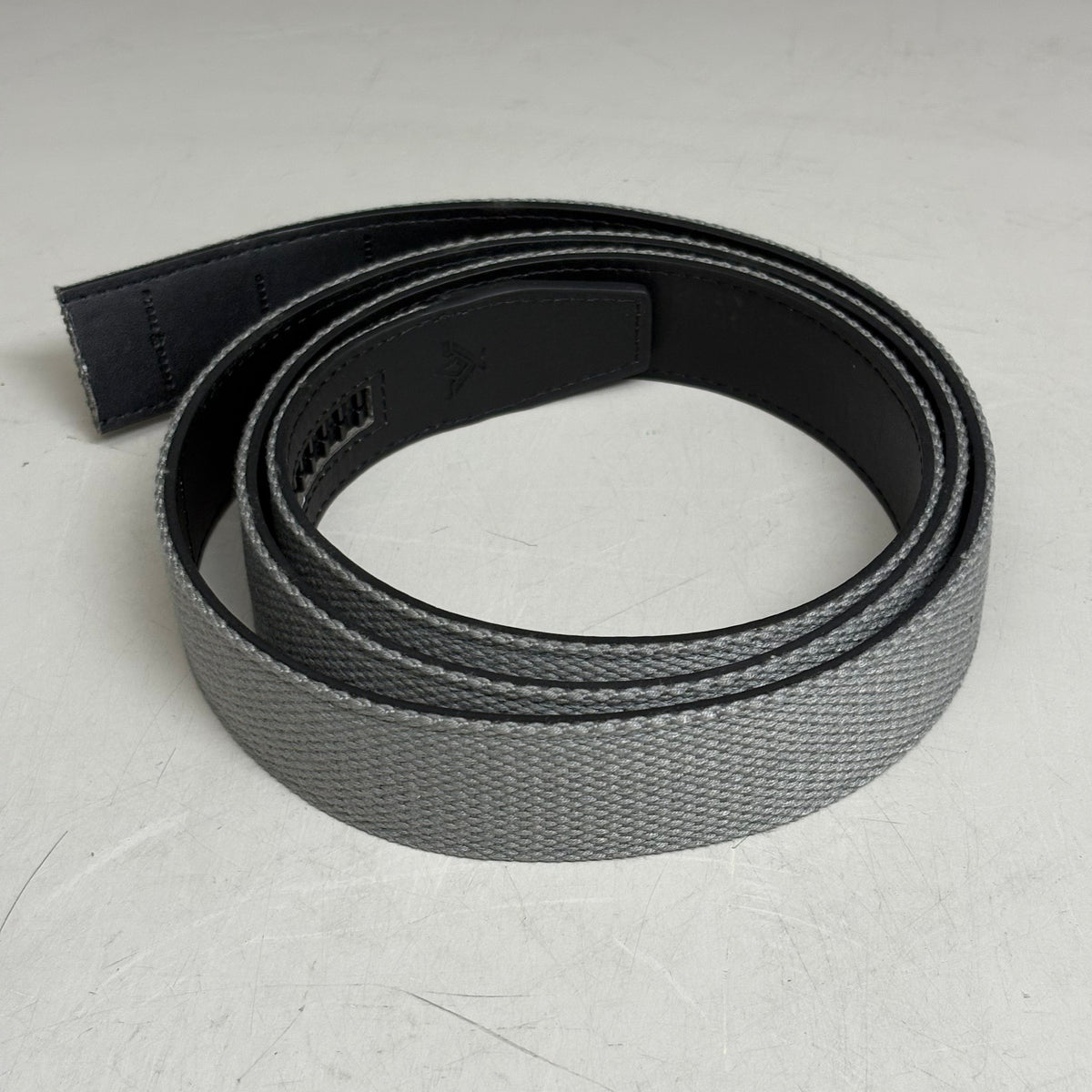 SLIDEBELTS Grey Canvas Belt Strap (Without Buckle)