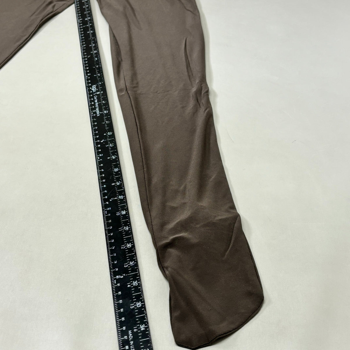 NORMA KAMALI Slim Fit Turtleneck Catsuit w/ Footsie Women's Sz S/36 Chocolate