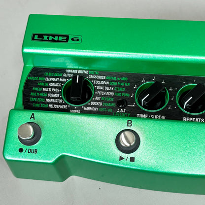 LINE 6 Delay & Looper Modeler Pedal 4 Switch & 1 Switch Loopers Green DL4 MkII