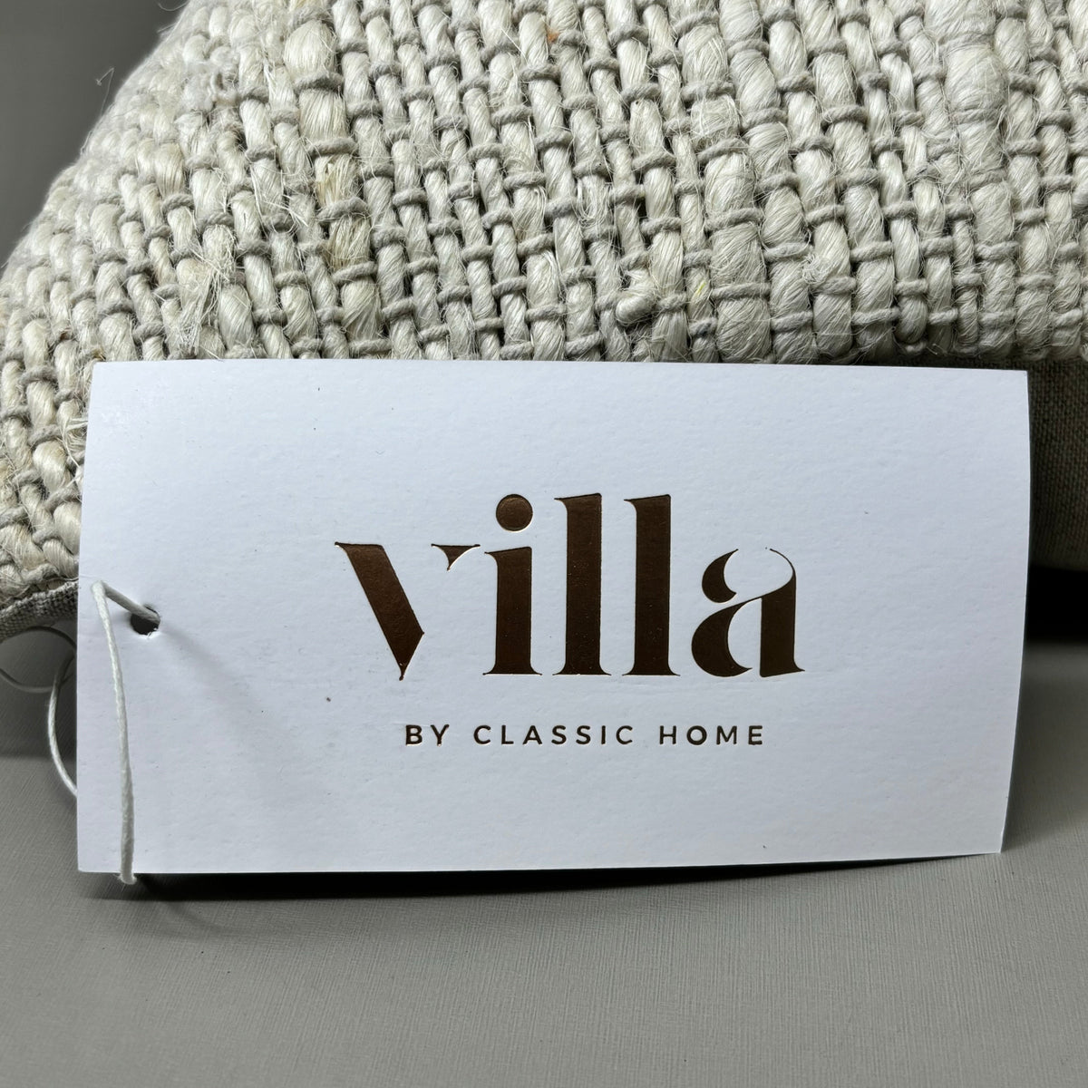 VILLA 14"x20" ST Halter Decorative Throw Pillow in Ivory