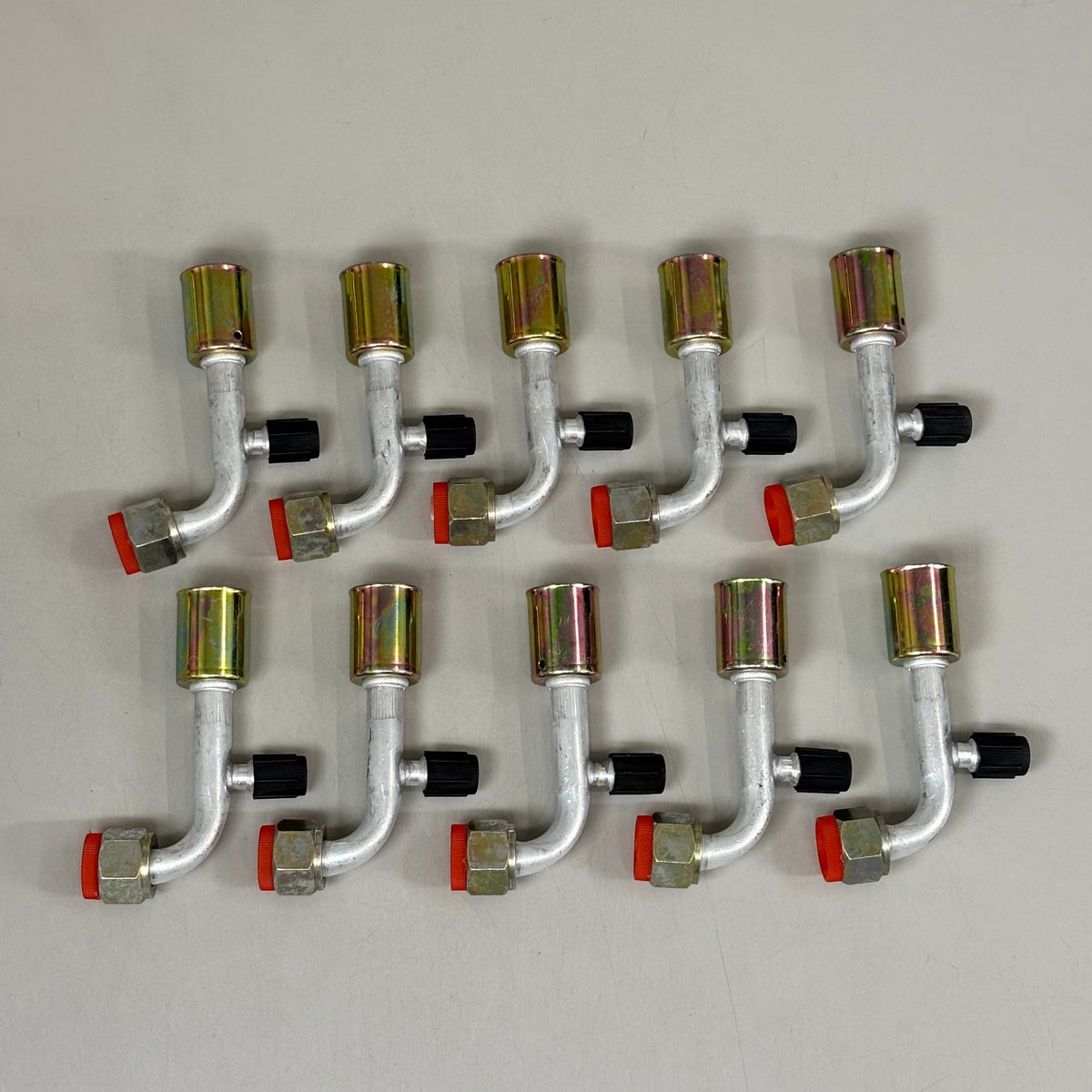GLOBAL AIR (10 PACK!) Air Conditioning Wisepick Straight 4 1/2" x 1" Silver FT-1138