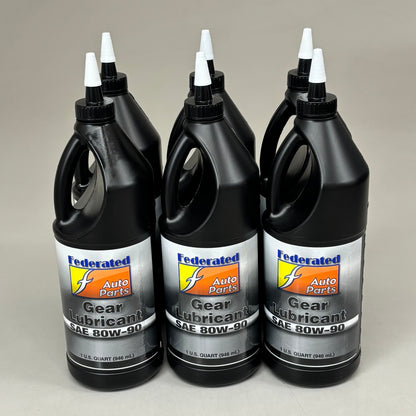 FEDERATED (6 PACK, 1 QUART EACH) Heavy Duty SAE 80W-90 Gear Oil  527-6080