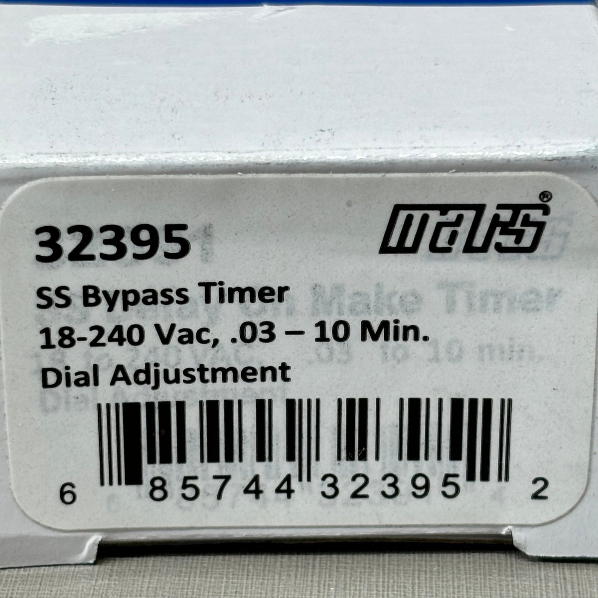 MARS SS Bypass timer 18-240 VAC 03-10 Min Dial Adjustment Quick Connect 32395