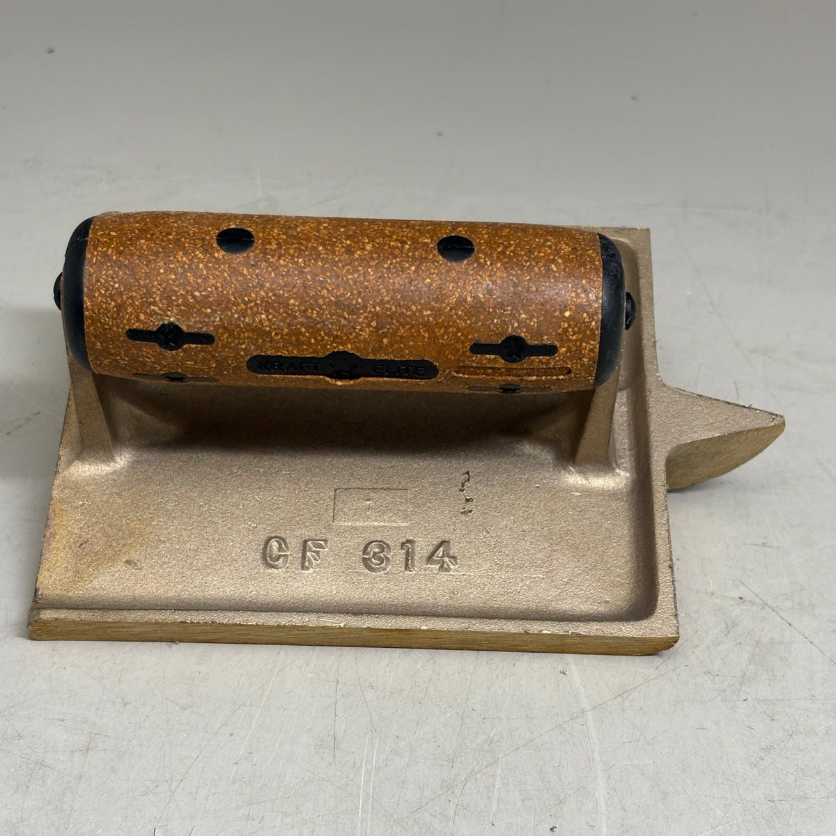 KRAFT TOOL CO Deep Bit Bronze Groover with Cork Handle 6" x 4-1/2" 1/4"R 1"D