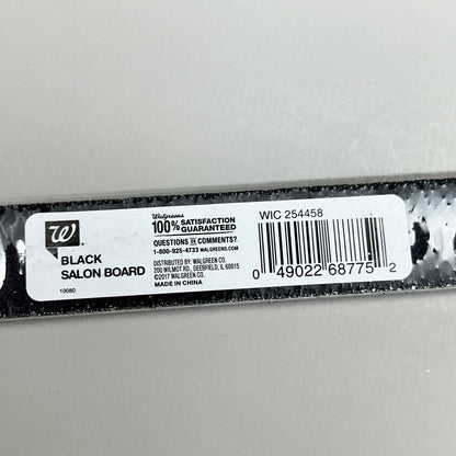 WALGREENS (10 PACK) Grit 100 Black Salon Board File 7" Black WIC 254458
