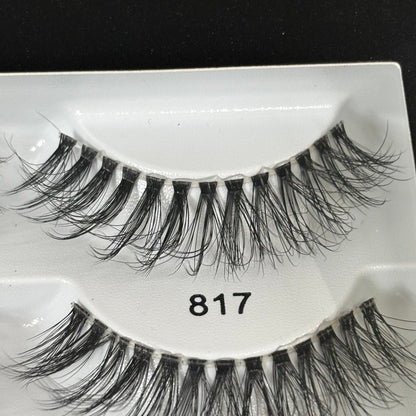 ARDELL (4 PACK, 4 PAIRS EACH)  Fauxmink Lashes Lightweight Knot-Free Black 817