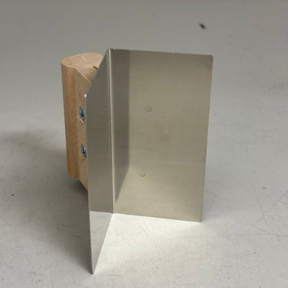 KRAFT TOOL CO 90°Radius Stainless Steel Outside Corner Tool with Wood Handle 4x2