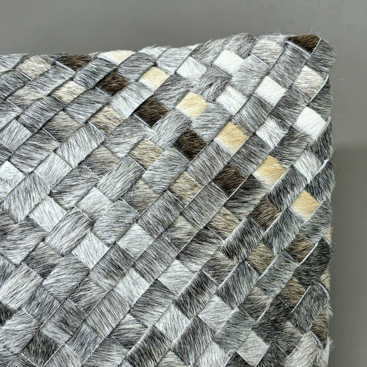 VILLA 12"x16" MP Bradley Hide Le Decorative Throw Pillow in Gray