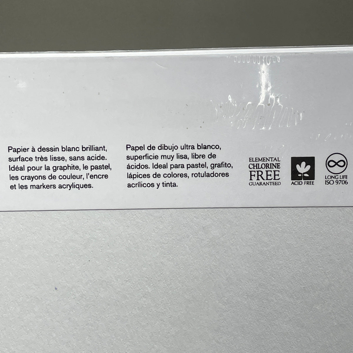 FABRIANO White White Drawing Pad 11.75"x16.5" 20 Sheets GSM: 300 19100420