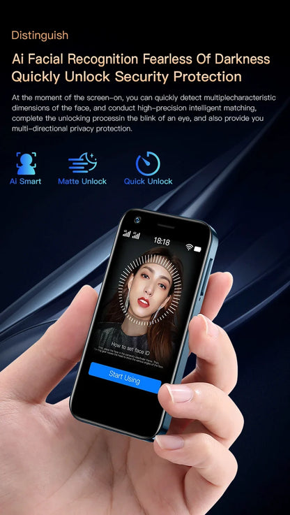 SOYES Android 10.0 Mini Smartphone 4G LTE Octa Core 13MP Camera 3.0'' Display OTG Cell Phone