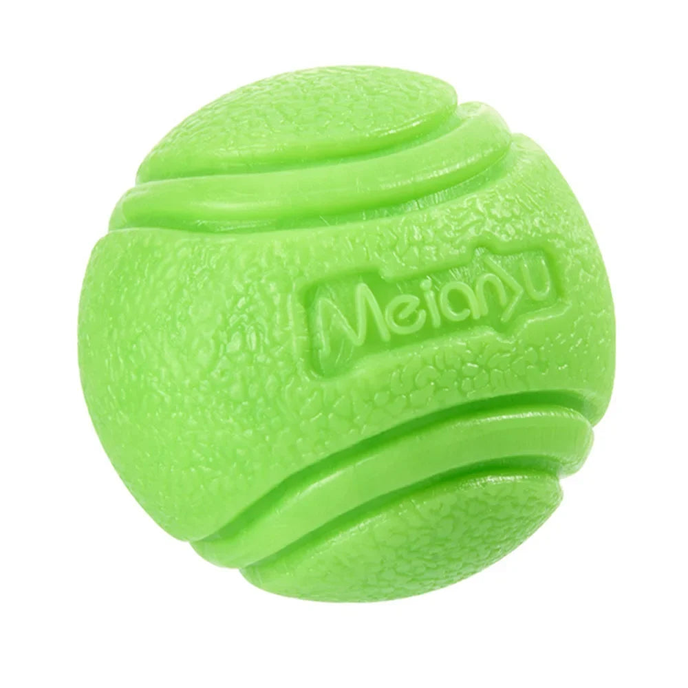 Solid Rubber Dog Ball for Interactive Fetch Training and Chewing Play