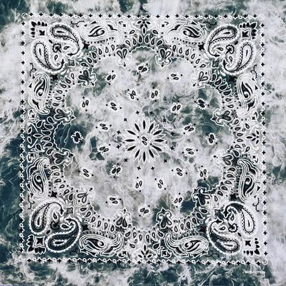 Paisley Bandana 100% Cotton Square Head Scarf 55cm