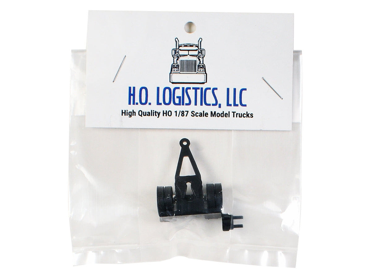 Trailer Dolly Black Kit 1/87 (HO) Plastic Model Car by HO Logistics