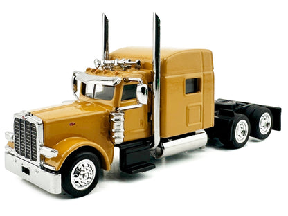 Peterbilt 389 Truck Tractor with Sleeper Cab Yellow 1/87 (HO) Scale Plastic Model Car by HO Logistics