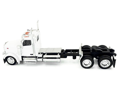 Peterbilt 589 2-Axel Day Cab White 1/87 (HO) Plastic Model Car by HO Logistics