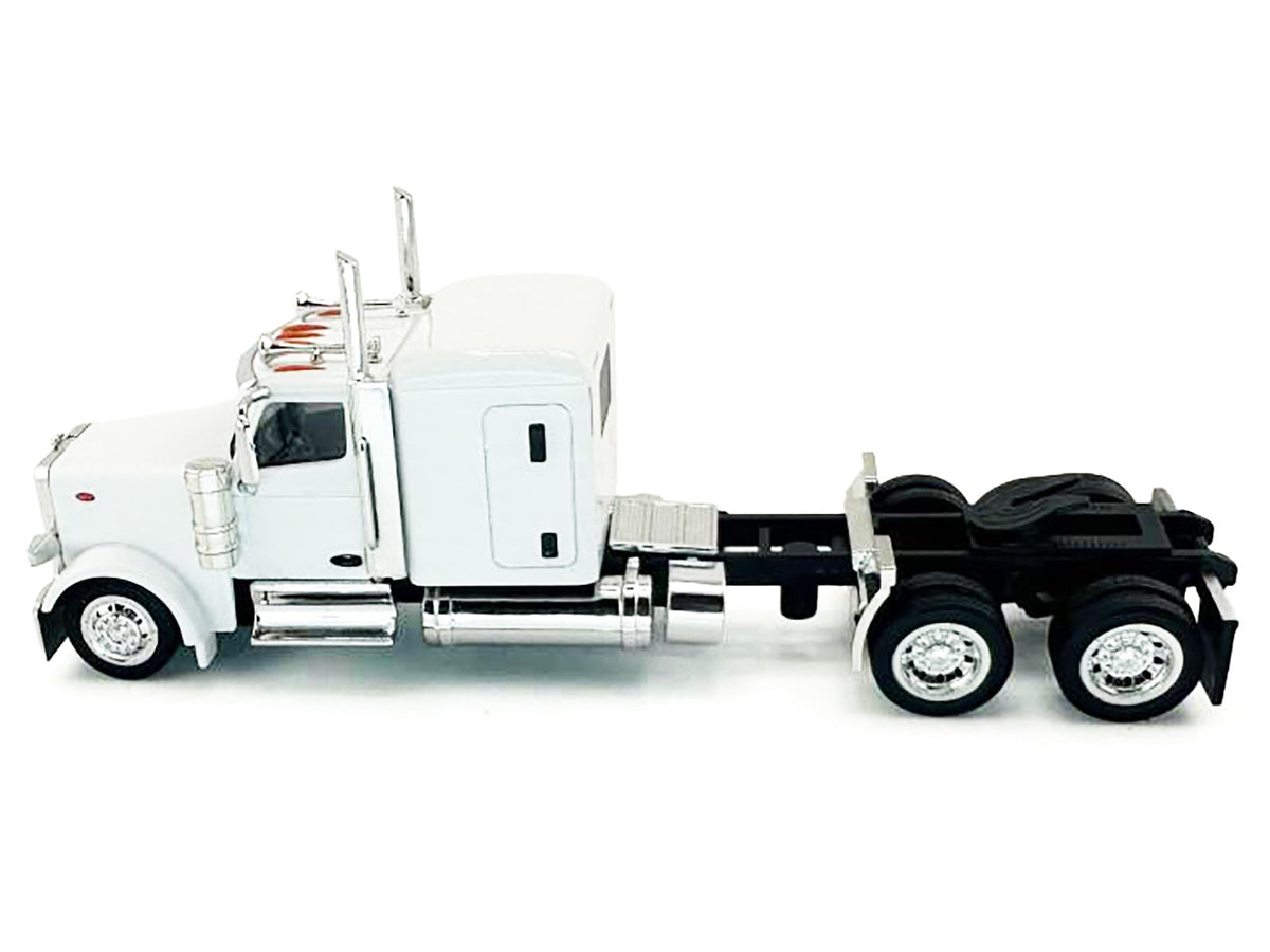 Peterbilt 589 Truck with 72 Inch Sleeper White 1/87 (HO) Plastic Model Car by HO Logistics