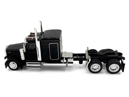 Peterbilt 589 Truck with 72 Inch Sleeper Black 1/87 (HO) Plastic Model Car by HO Logistics