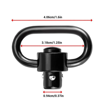 2 pcs Push Button Quick Detach Release Button Strap Ring Holder QD Sling Swivel Scope Mount Ring