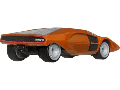 Lancia Stratos Zero Concept Car Orange Metallic "Hammer Drop" Series Diecast Model Car by Hot Wheels
