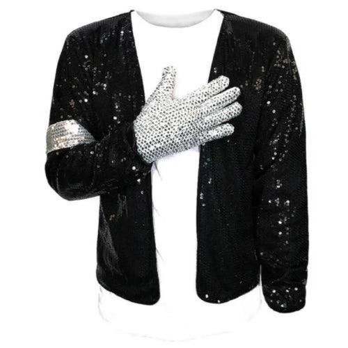 Unisex Michael Jackson Billie Jean Cosplay Costume – Performance Outfit