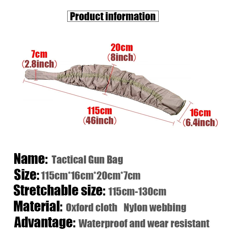 Elasticity Rifle Knit Tactical Gun Sock Polyester Silicone Treated Rifle Protector Shotgun Cover Case Storage Sleeve