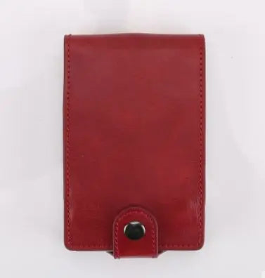 Hot sale Women Men RFID Card Holders Stack Up Pull Out Mini Cascading Wallet ID Cash Cardholder Crazy Horse PU Leather Purses