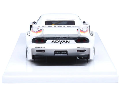 Mazda RX7 (FD3S) LB-Super Silhouette RHD (Right Hand Drive) #41 White with Stripes and Graphics 1/18 Model Car by Inno Models