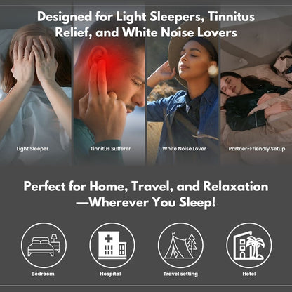 PEACE Under-Pillow Bone Conduction Speaker – Bluetooth Sleep Companion with SD Memory Card Slot