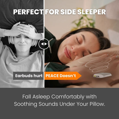 PEACE Under-Pillow Bone Conduction Speaker – Bluetooth Sleep Companion with SD Memory Card Slot
